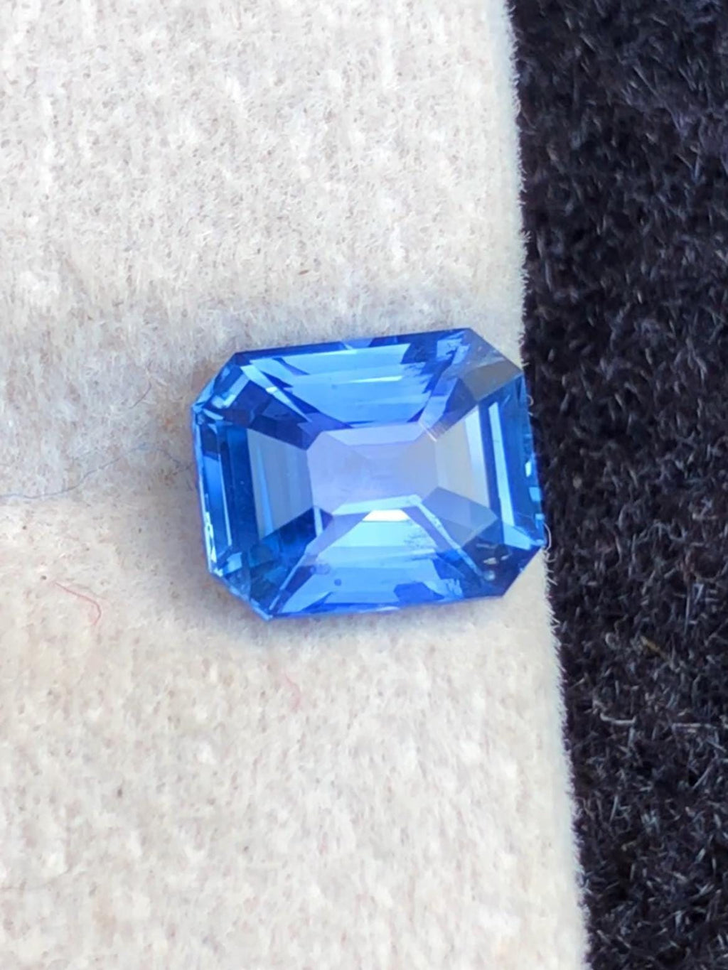Blue Sapphire 1.54 Carat , Octagonal cut From Ceylon Sri Lanka With Certificate