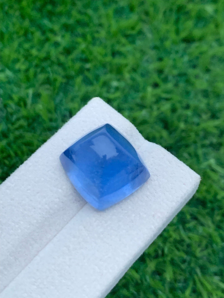 Deep Blue Aquamarine Sugar Loaf Cabochon: March Birthstone, 25.35 CT
