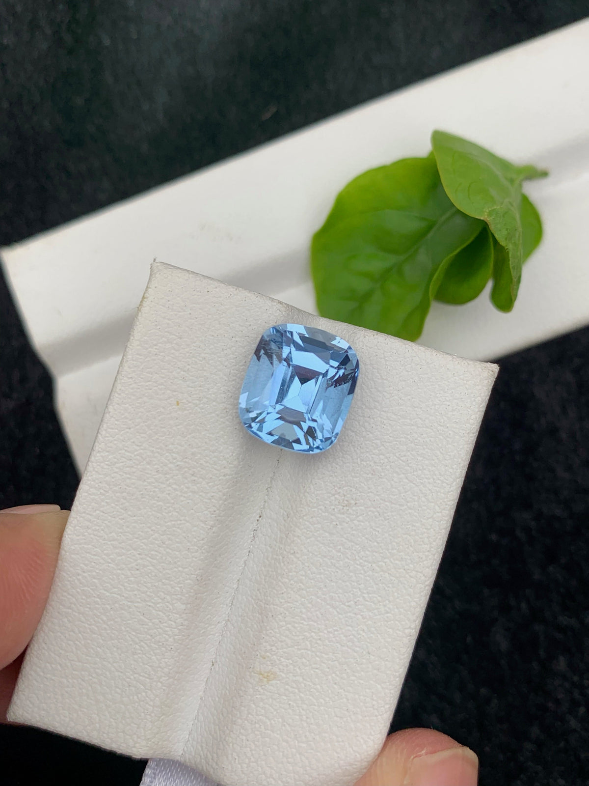 Santa Maria Aquamarine Gemstone: 4.95 CT Cushion Cut, Brazil