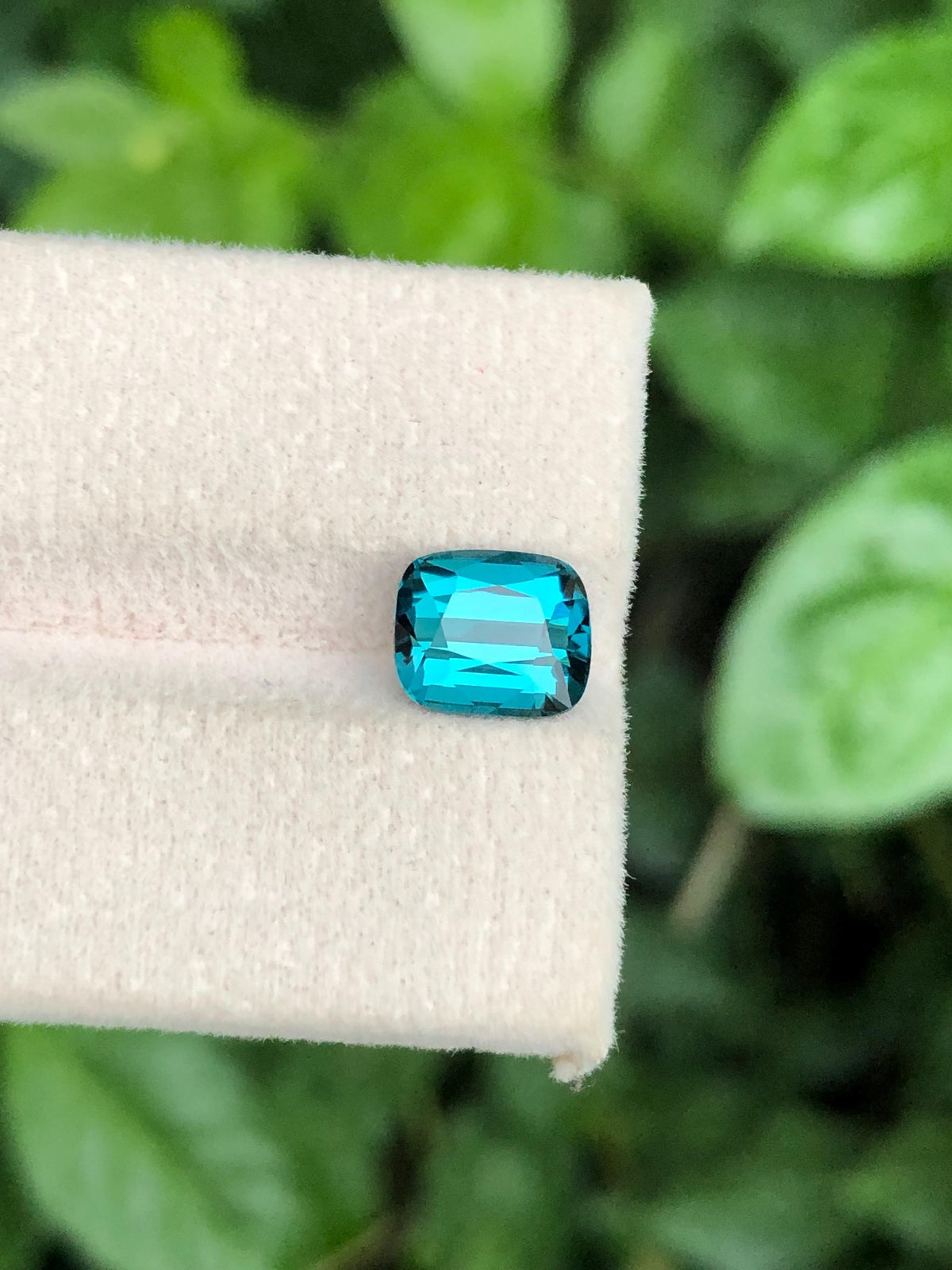 2.55 Carat Lagoon Tourmaline Gemstone: Cushion Cut Loose Stone from Afghanistan