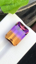 Ametrine 15.65 Carat Pixel Cut Loose Gemstone –from Brazil