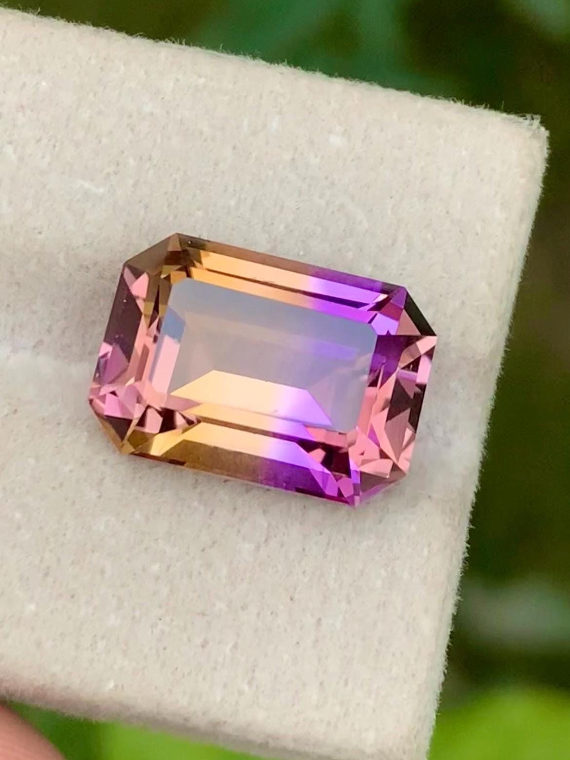 Ametrine 9.10ct Emerald Cut • Bi-Color Gemstone from Bolivia