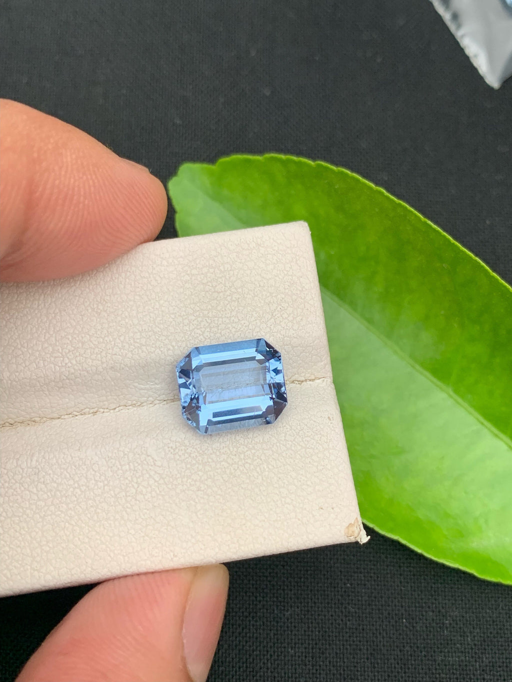 Santa Maria Aquamarine Gemstone: 3.30 CT Emerald Cut Loose Gem