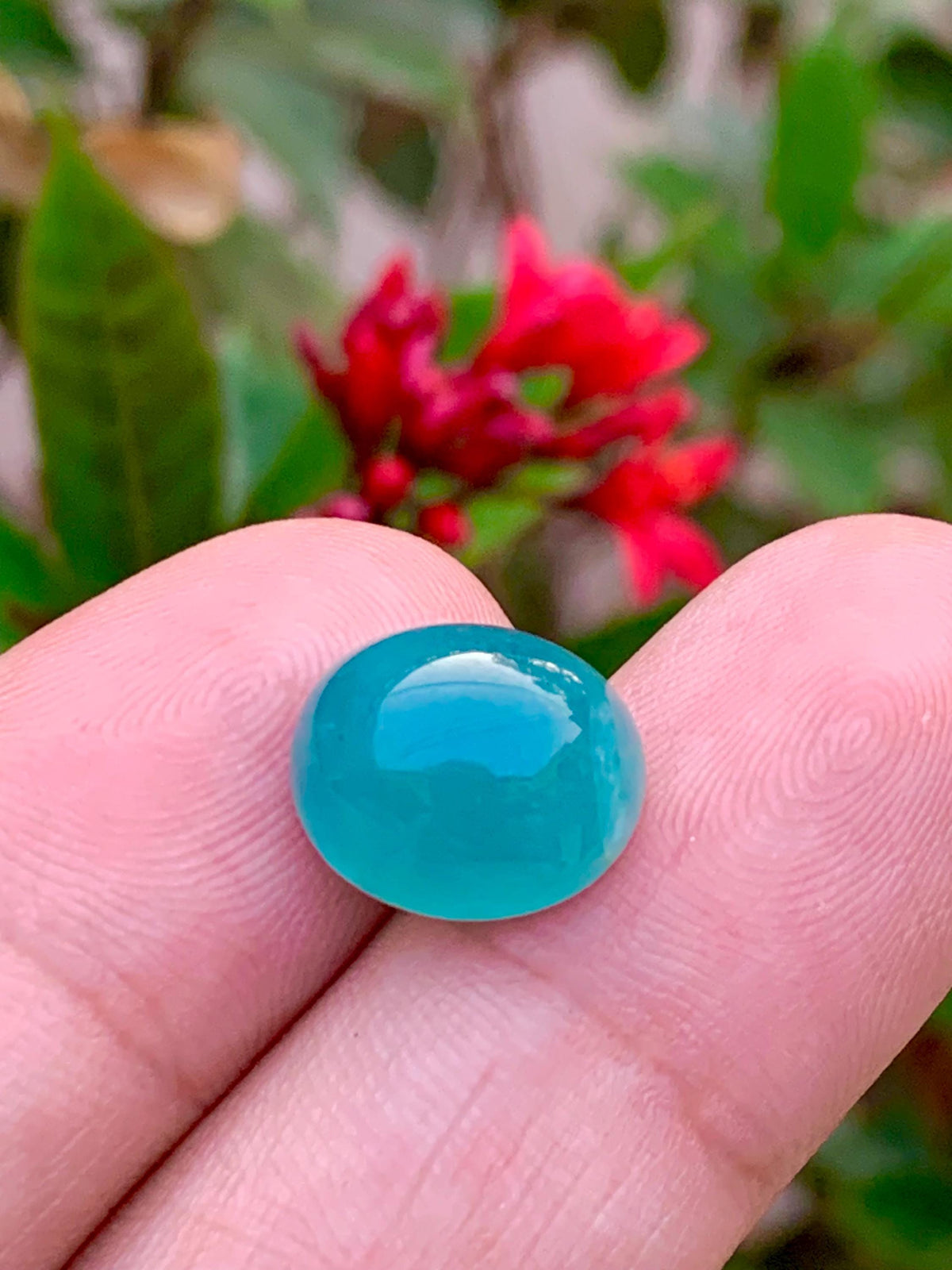 Grandidierite Cabochon: Rare Bluish-Green Gemstone, Madagascar Origin, 8.45 CT