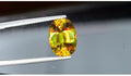 4.30 CT Oval Sphene Gemstone: Greenish Yellow Titanite, August Birthstone