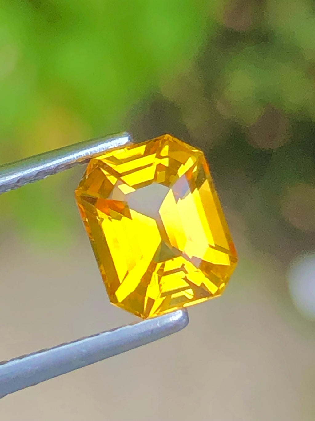 Yellow Sapphire 1.56 ct Emerald Octagonal Cut Madagascar