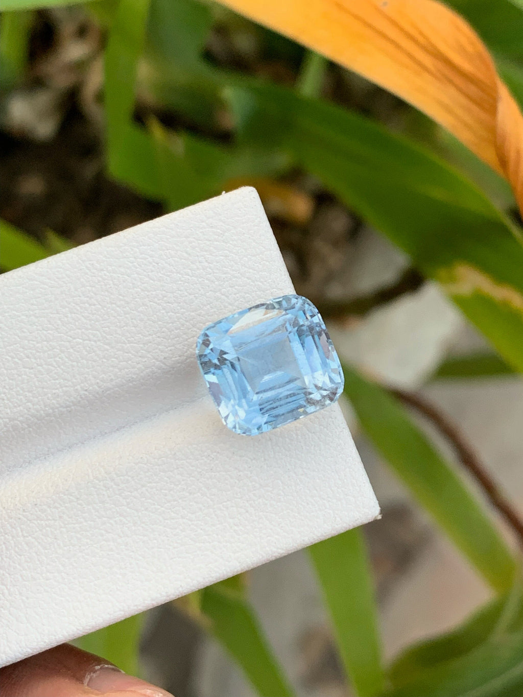 Santa Maria Aquamarine Gemstone: Emerald Cut, Brazilian Loose Stone (7.30 CT)