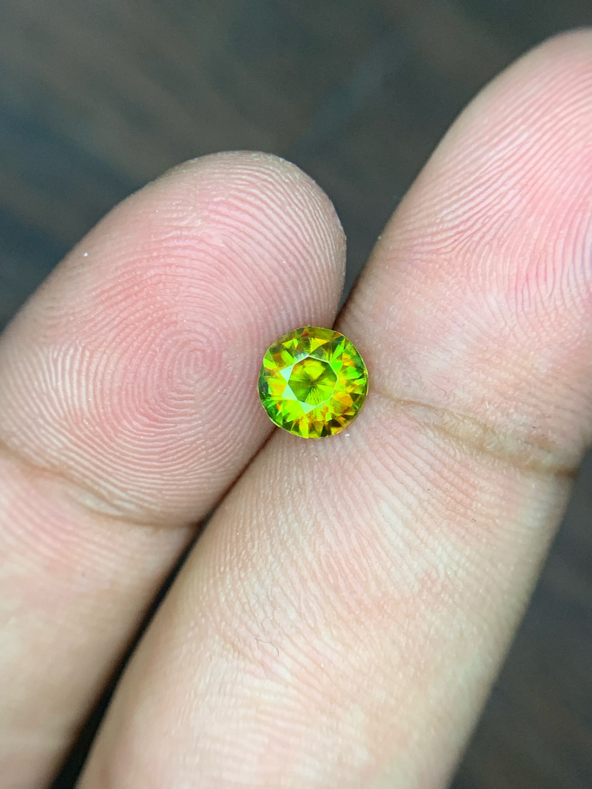 0.75 Carat Natural Chrome Sphene Loose Gemstone: Nugget Green