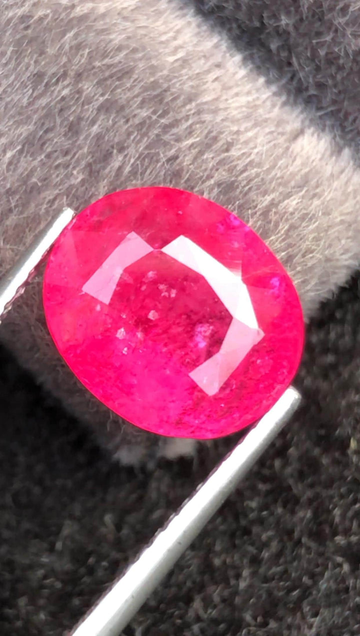 Certified Mahenge Spinel 4.46 Cts Reddish Pink Vibrant Natural Spinel