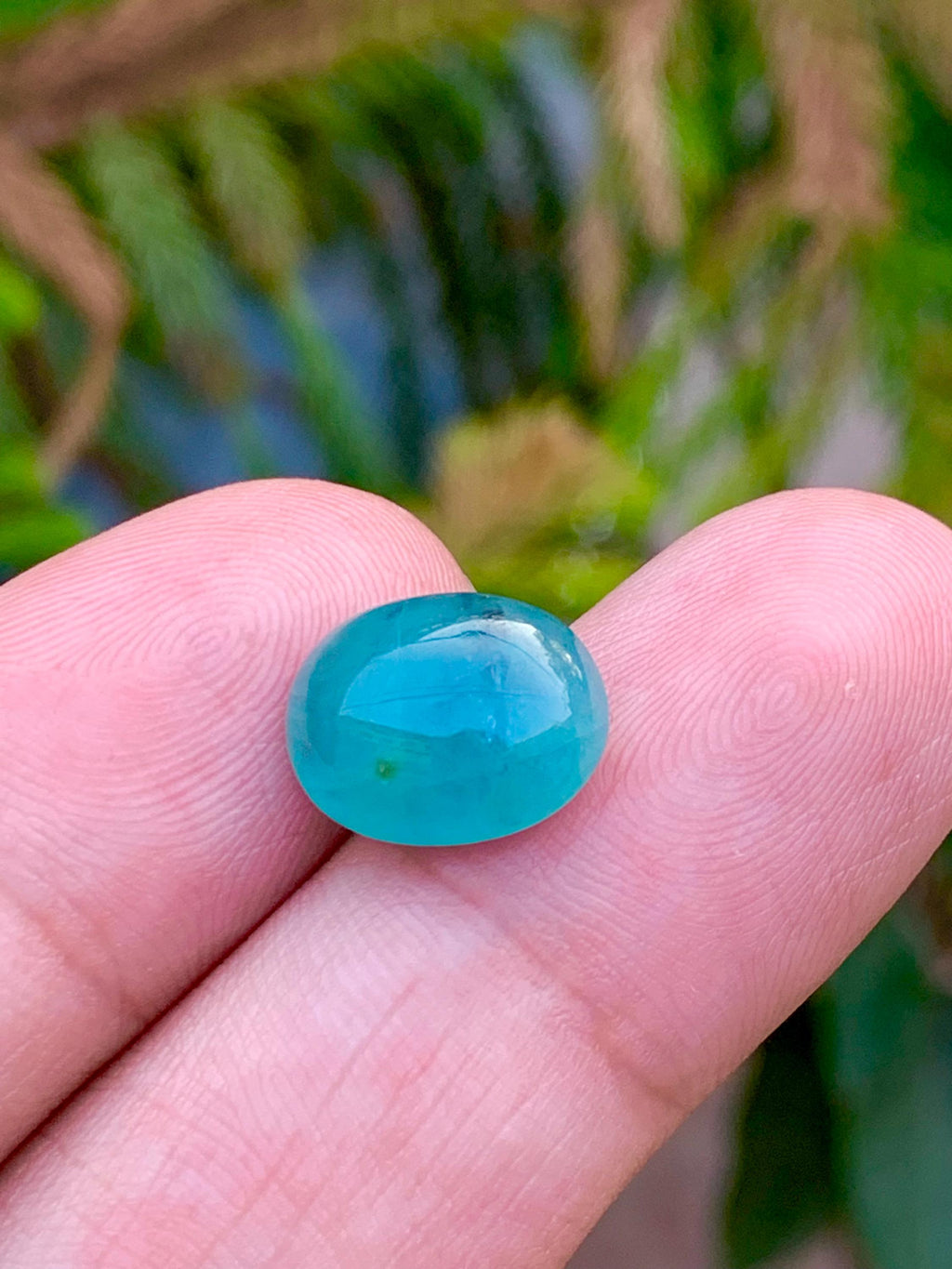 Grandidierite Cabochon: Rare Bluish-Green Gemstone from Madagascar (6.50 CT