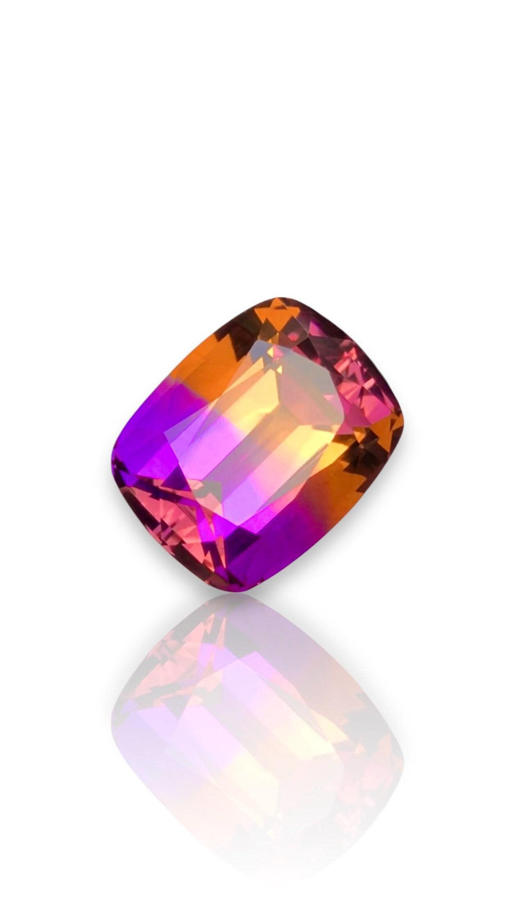 Bi-Color Ametrine 15.80ct Cushion Cut – Gemstone from Brazil