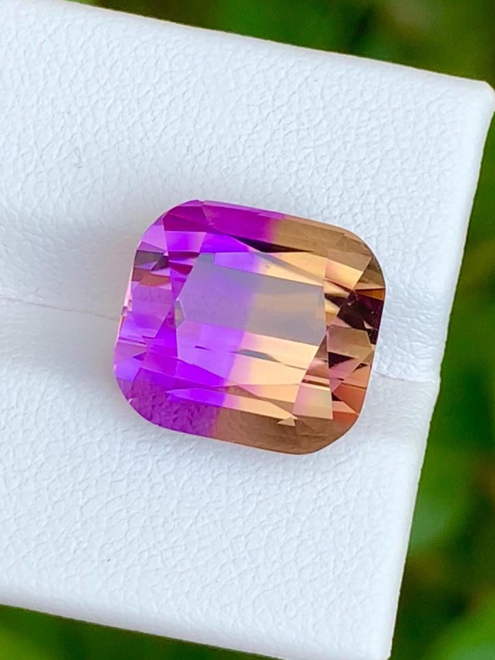 Bi-Color Ametrine 11.80ct Cushion Cut – Gemstone from Brazil