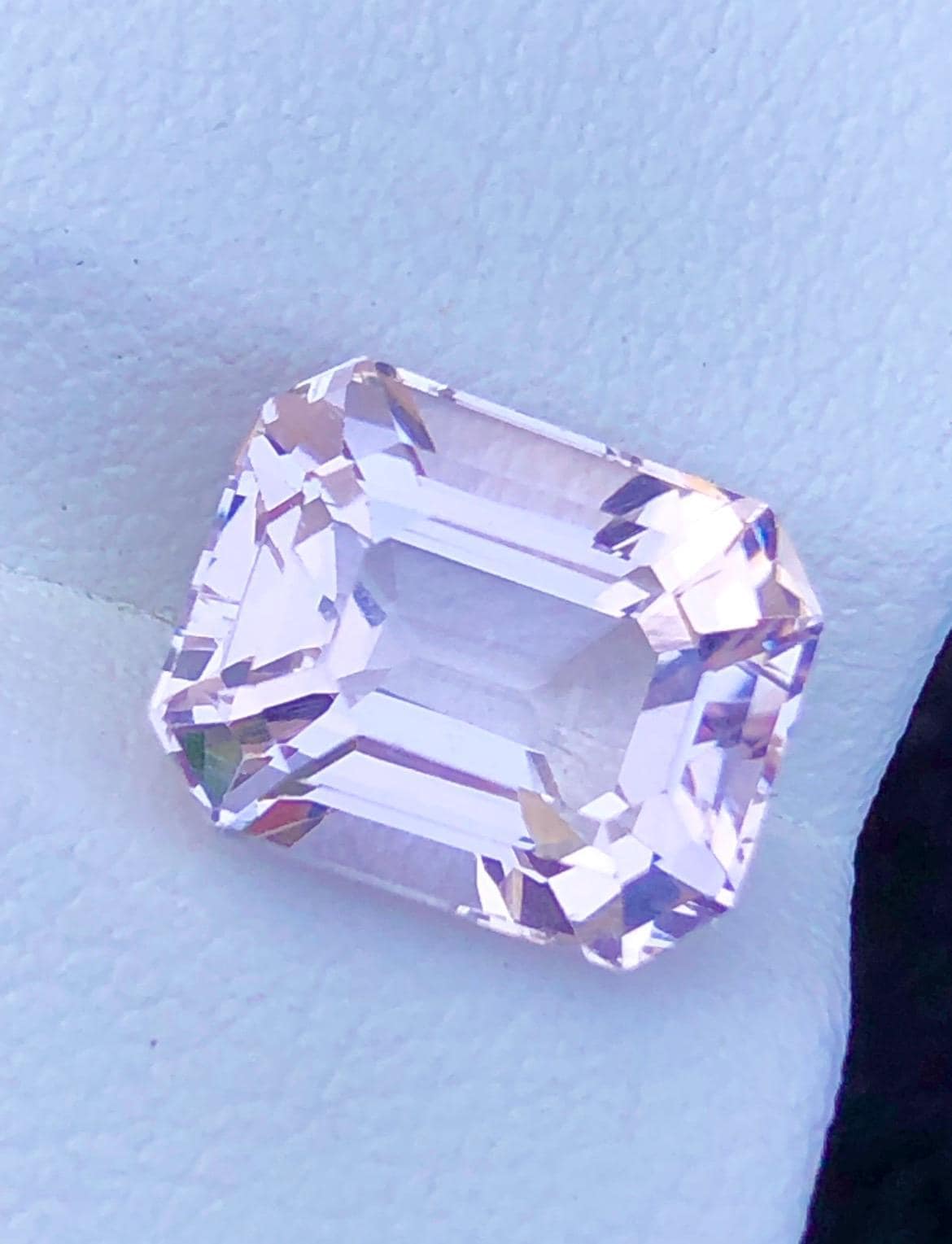 Pink Morganite 4.15ct Emerald Cut Loose Gemstone – Skardu Pakistan