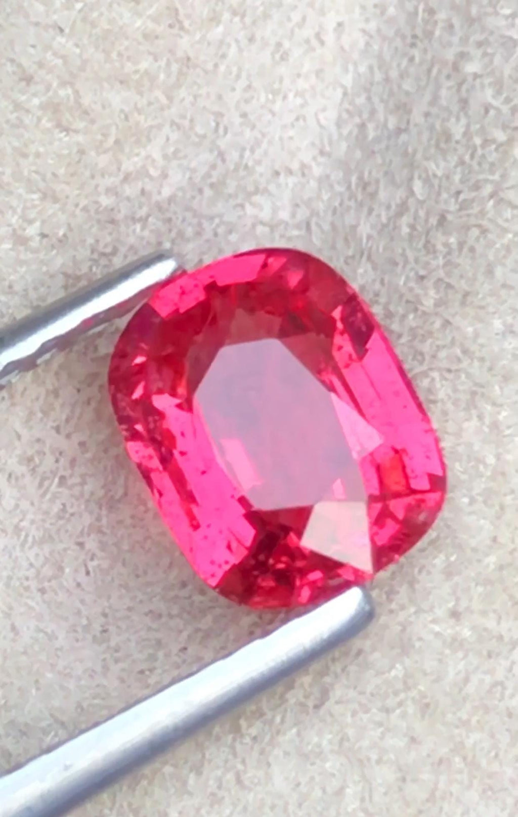 Certified Mahenge Spinel 1.09 Cts Reddish Pink Vibrant Natural Spinel