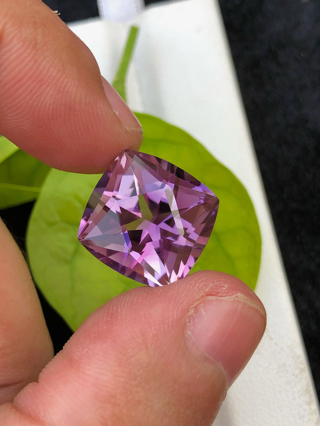 Fancy Cut Amethyst Gemstone: Natural Purple Ring Stone, 14.25 CT