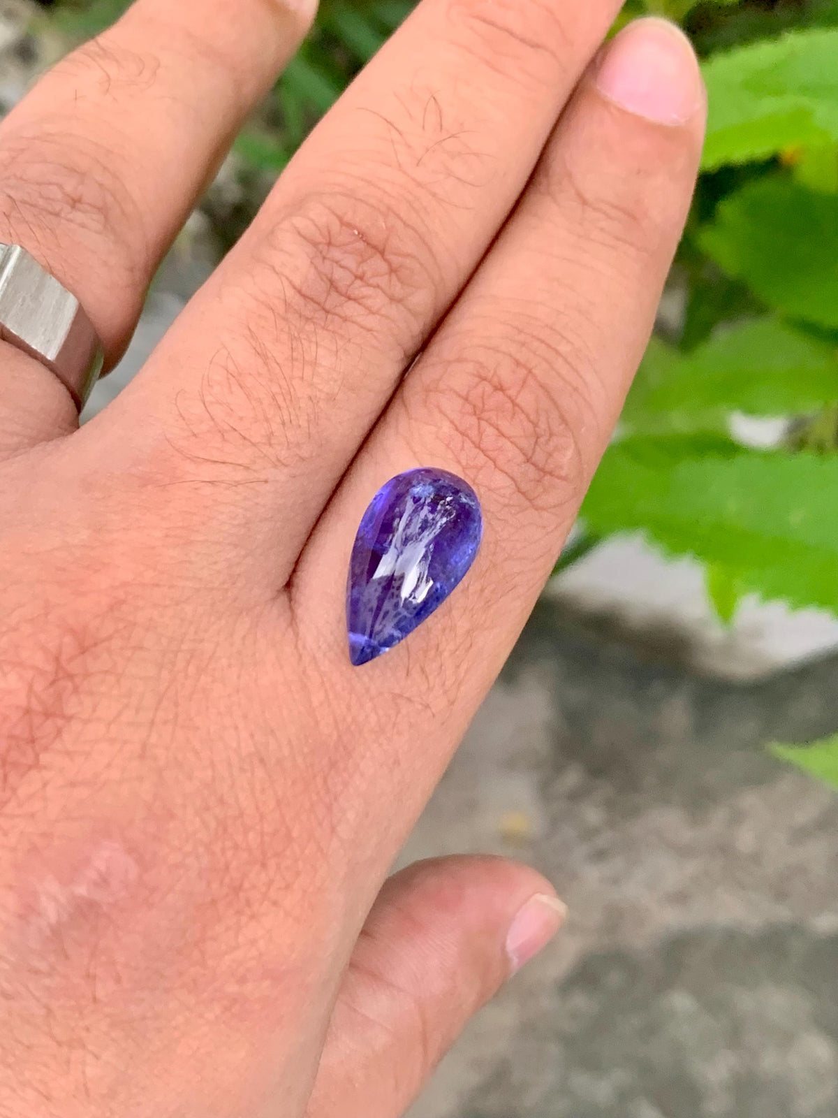 AAA Tanzanite Cabochon: Loose December Birthstone, Jewelry Making (10.13 Carat