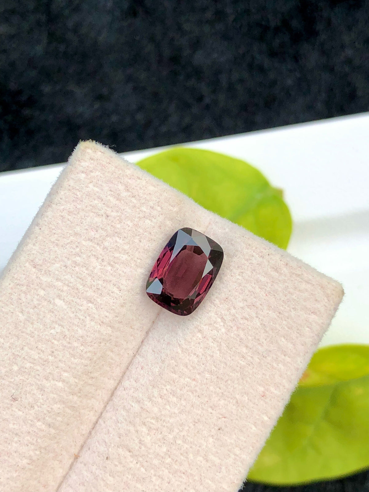 2.10 Carat Purple Spinel Gemstone: Natural Faceted Burma Stone (7x5x3 mm)