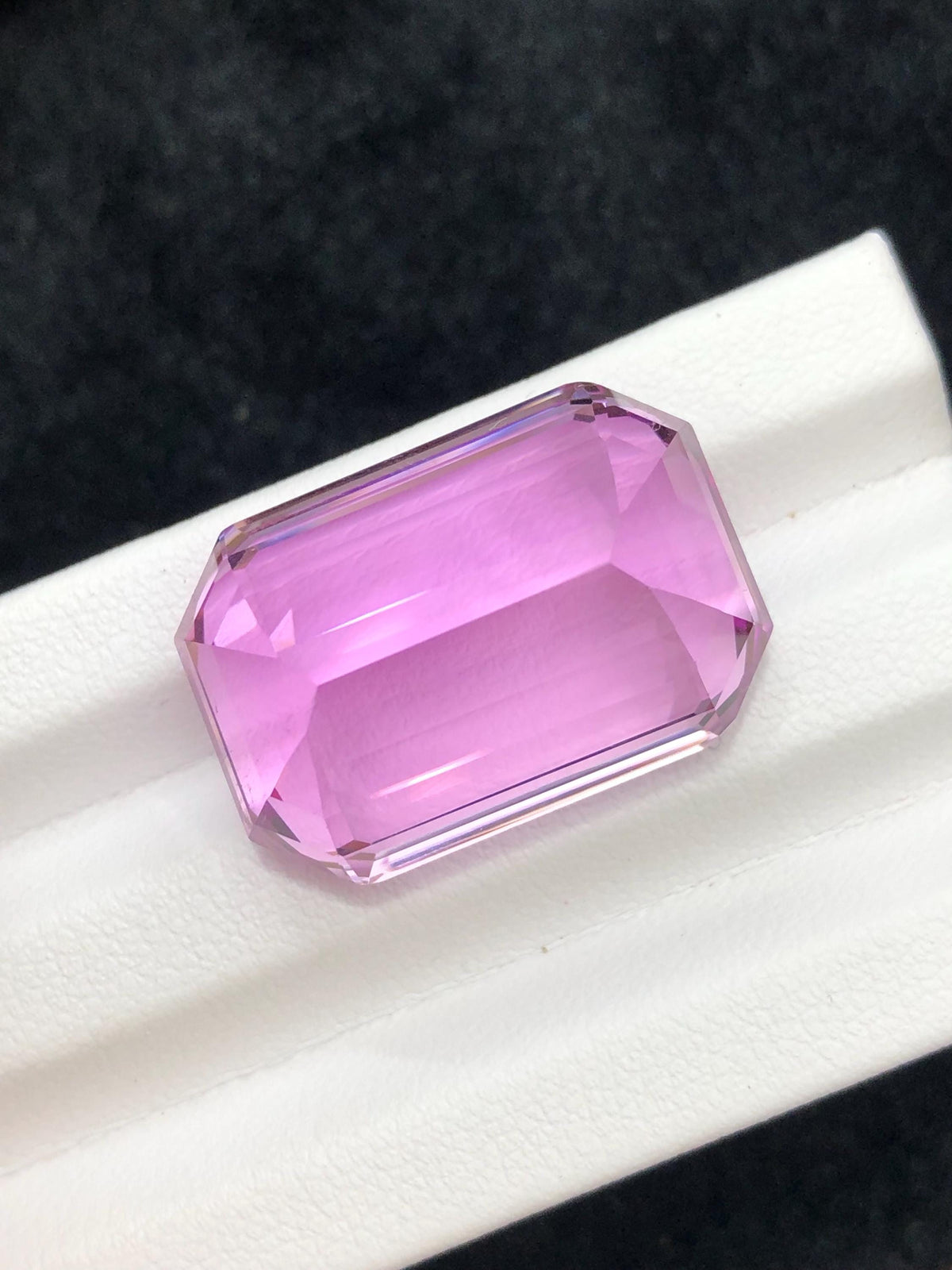 Natural Pink Kunzite Gemstone: Emerald Cut, 42.85 CT Loose Gem