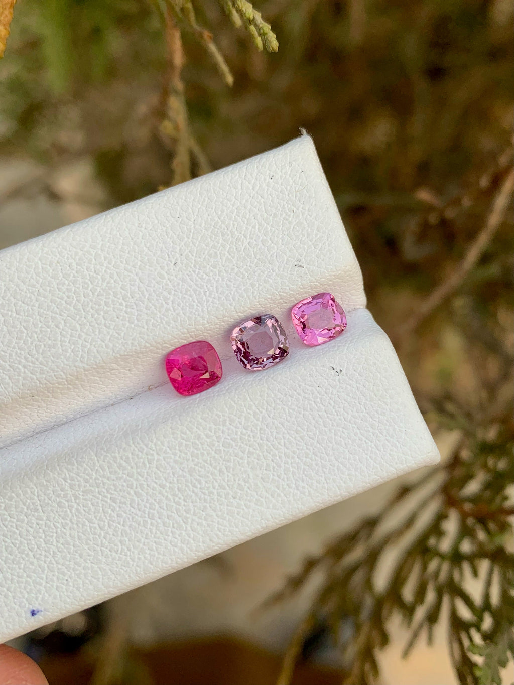 Magenta Red Spinel Gemstone Lot: Cushion Cut, Ring Size, 1.95ct