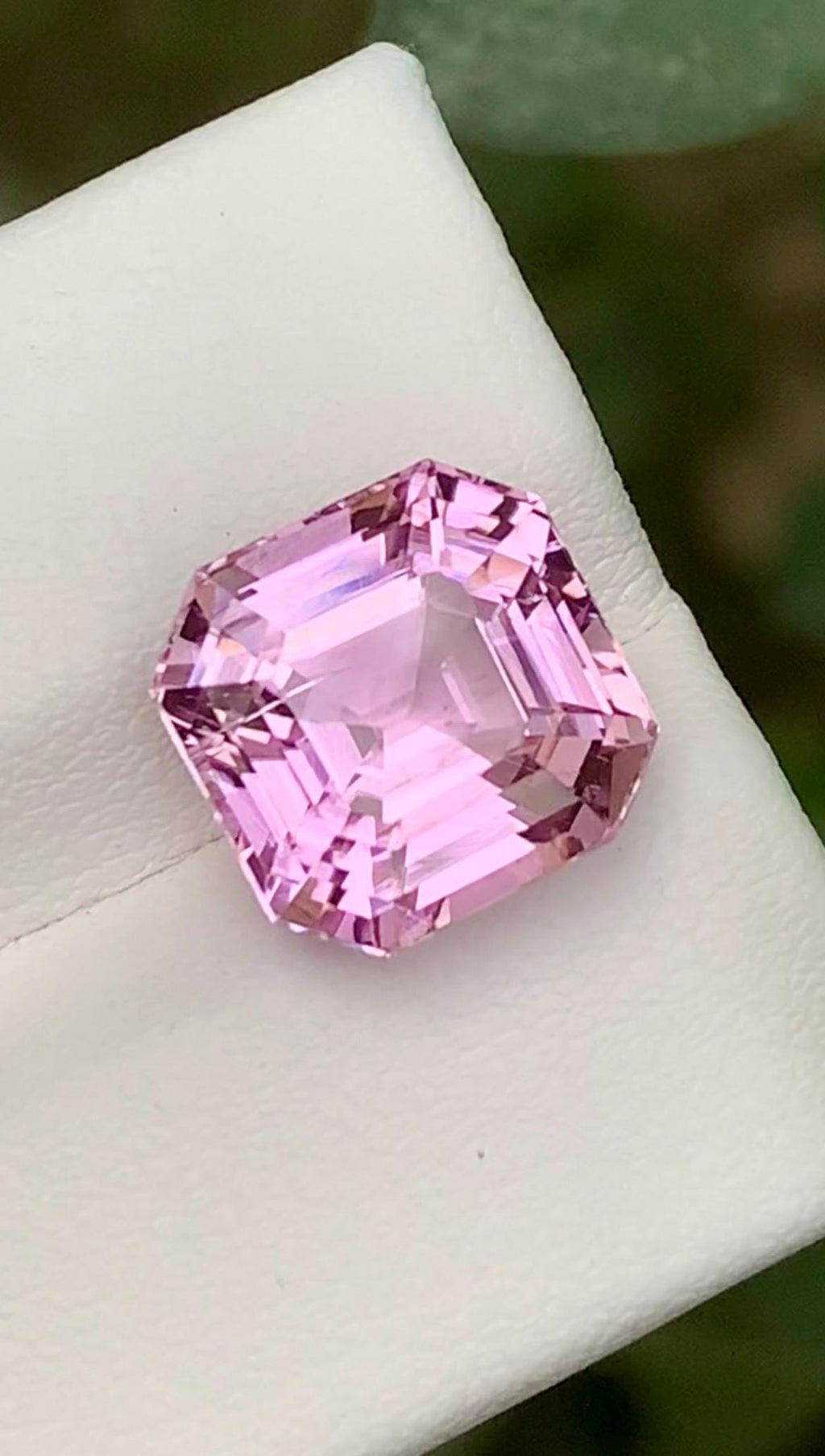 Pink Kunzite Gemstone: 7.10 CT Faceted Asscher Cut From Nuristan Afghanistan