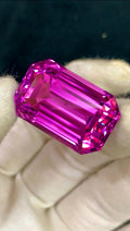 Vivid Pink Kunzite Gemstone 92.90 Carat Emerald Cut, Afghanistan