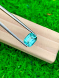 Paraiba Tourmaline Gemstone: 3.05 CT Cushion Cut, Fine Quality