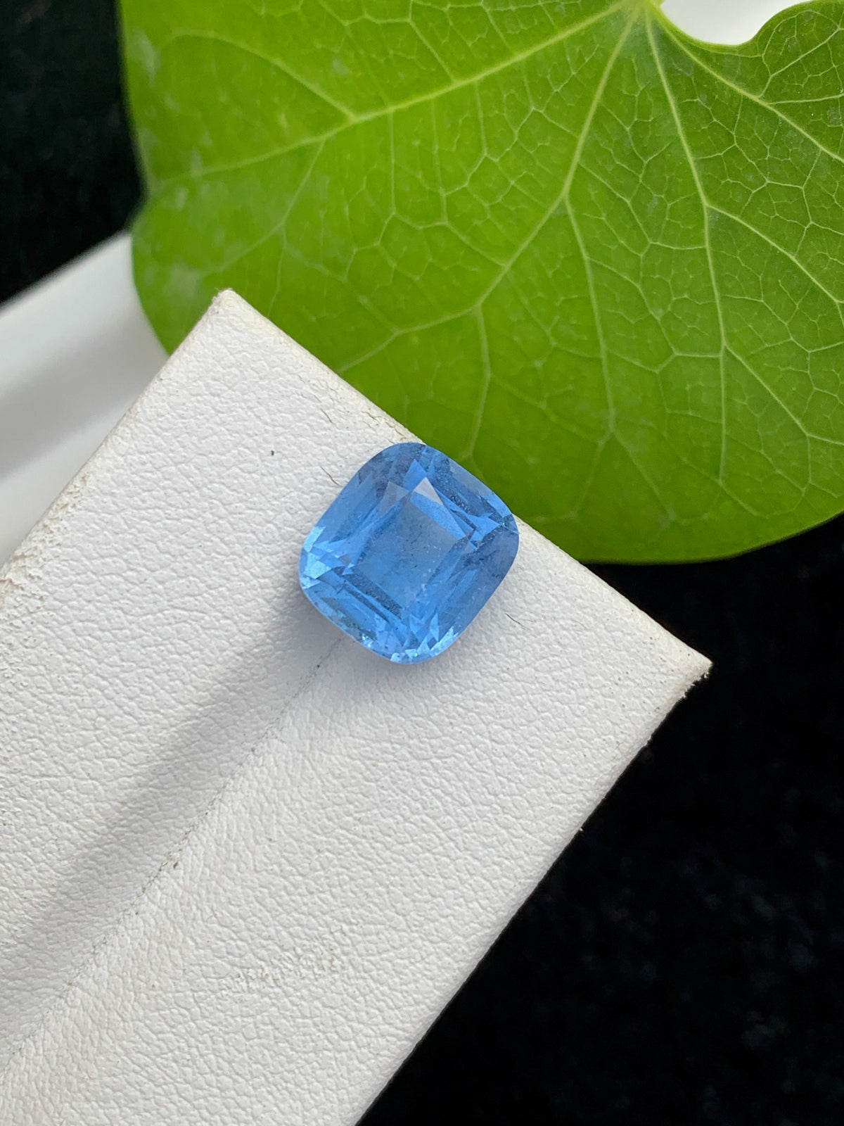 Santa Maria Aquamarine Gemstone: 4.45 CT Deep Blue Cushion Cut