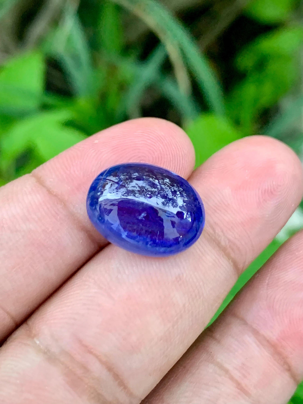 AAA Tanzanite Cabochon: 14.52 Carat Loose Gemstone - December Birthstone