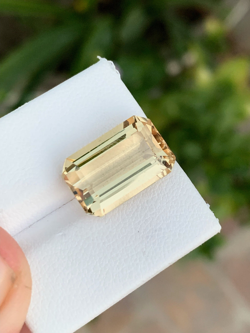 Natural Sherry Topaz Gemstone: Emerald Cut, 11.60 Carats