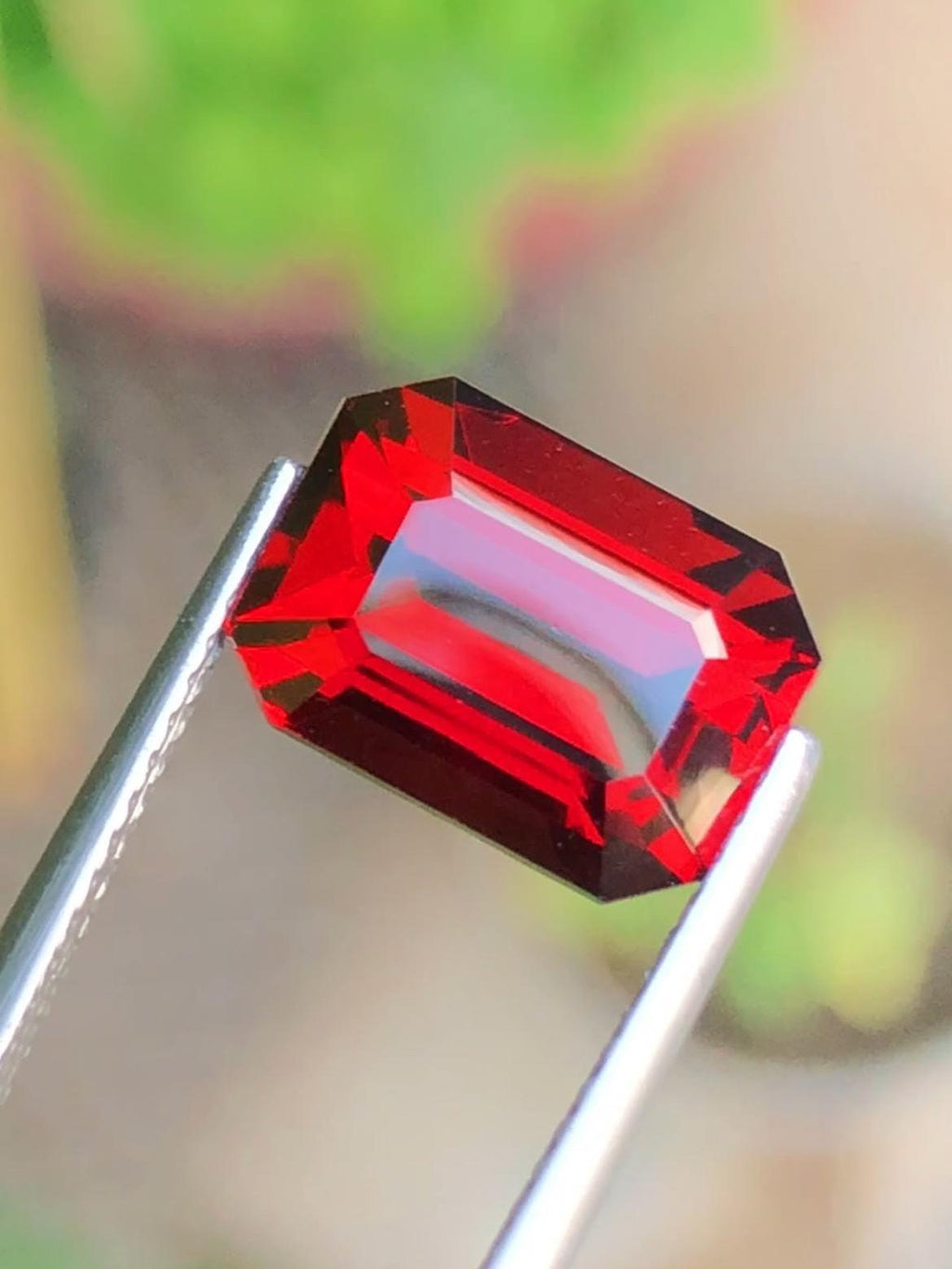 Almandine Garnet 6.06ct Emerald Octagonal Cut – Tanzania Certified