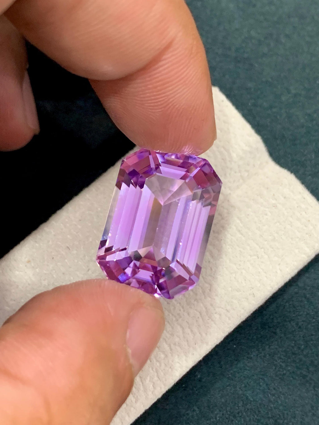 Pink Kunzite 33.80ct Octagonal Emerald Cut Gem – Sparkling Afghan Gemstone