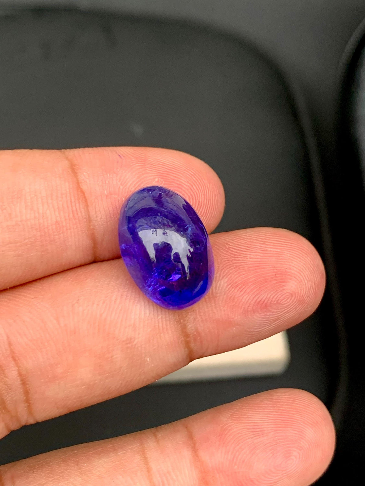 AAA Tanzanite Cabochon: 14.65 Carat Loose Gemstone - December Birthstone