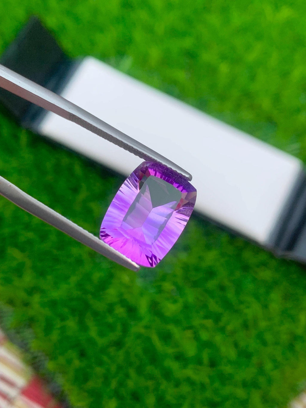 Light Purple Amethyst Gemstone: Flawless Cushion Cut, 8.75 CT