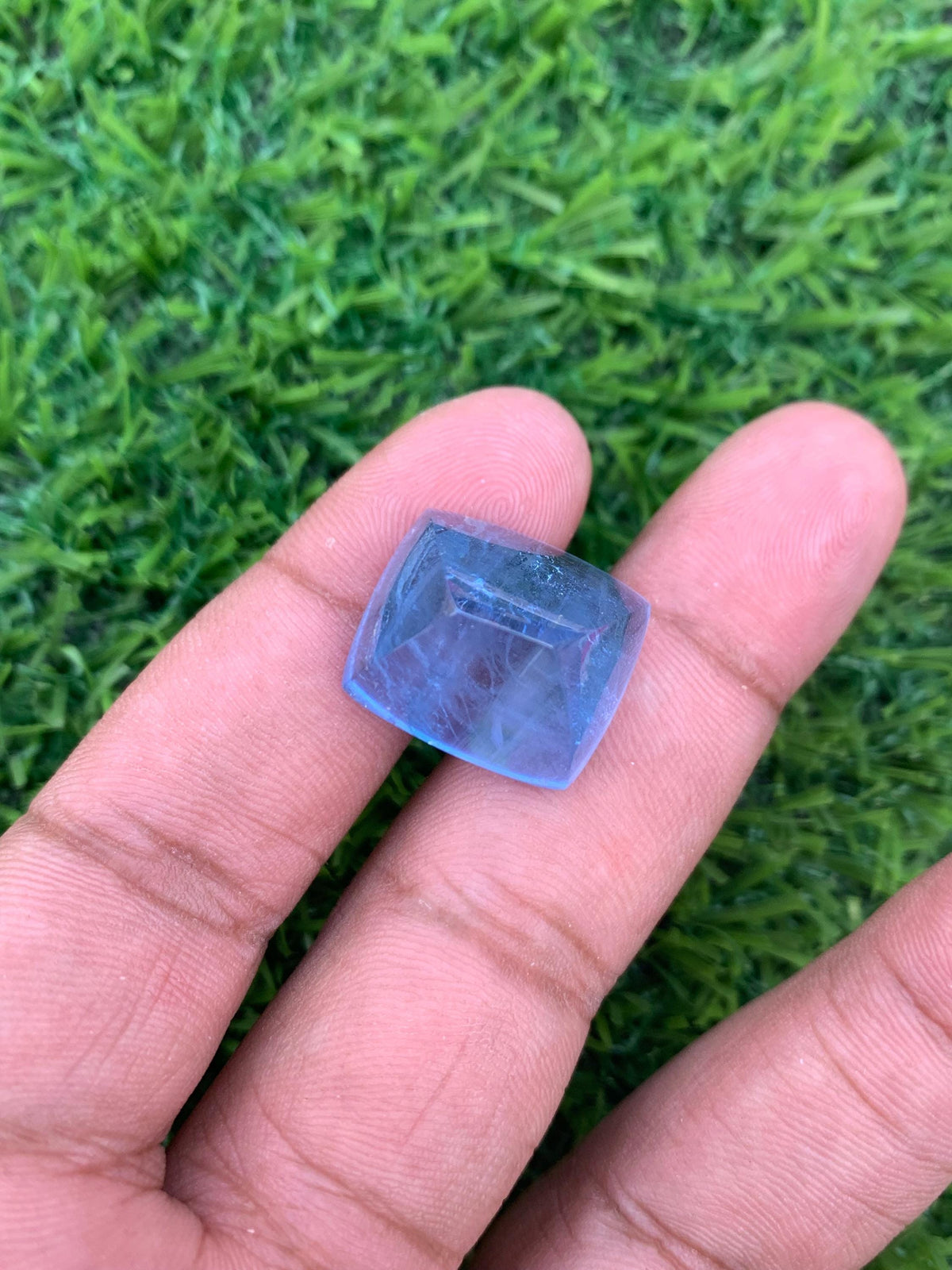 Santa Maria Aquamarine Cabochon: Fine Gemstone, 27.45 Carat