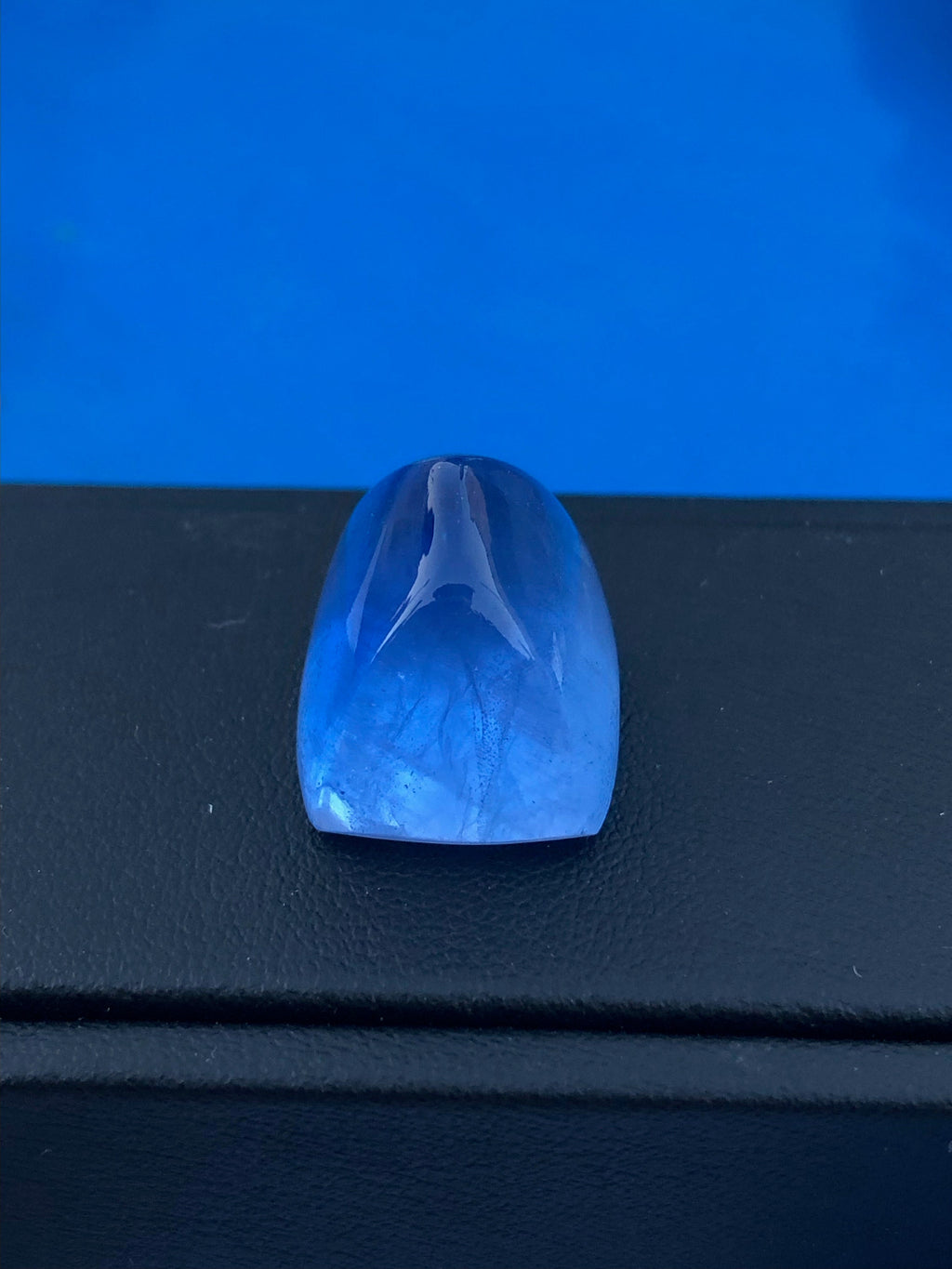 Santa Maria Aquamarine Cabochon: Deep Blue Sugarloaf Gemstone, 31 Carat