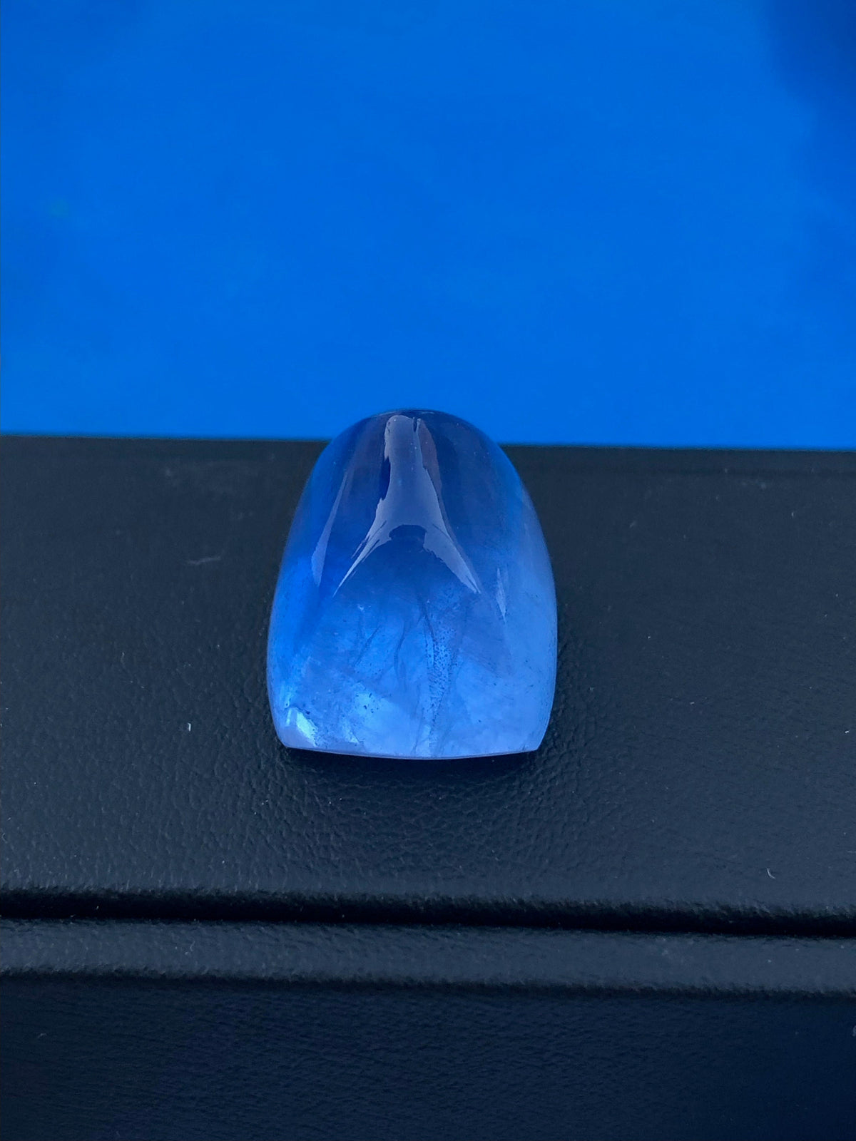 Santa Maria Aquamarine Cabochon: Deep Blue Sugarloaf Gemstone, 31 Carat