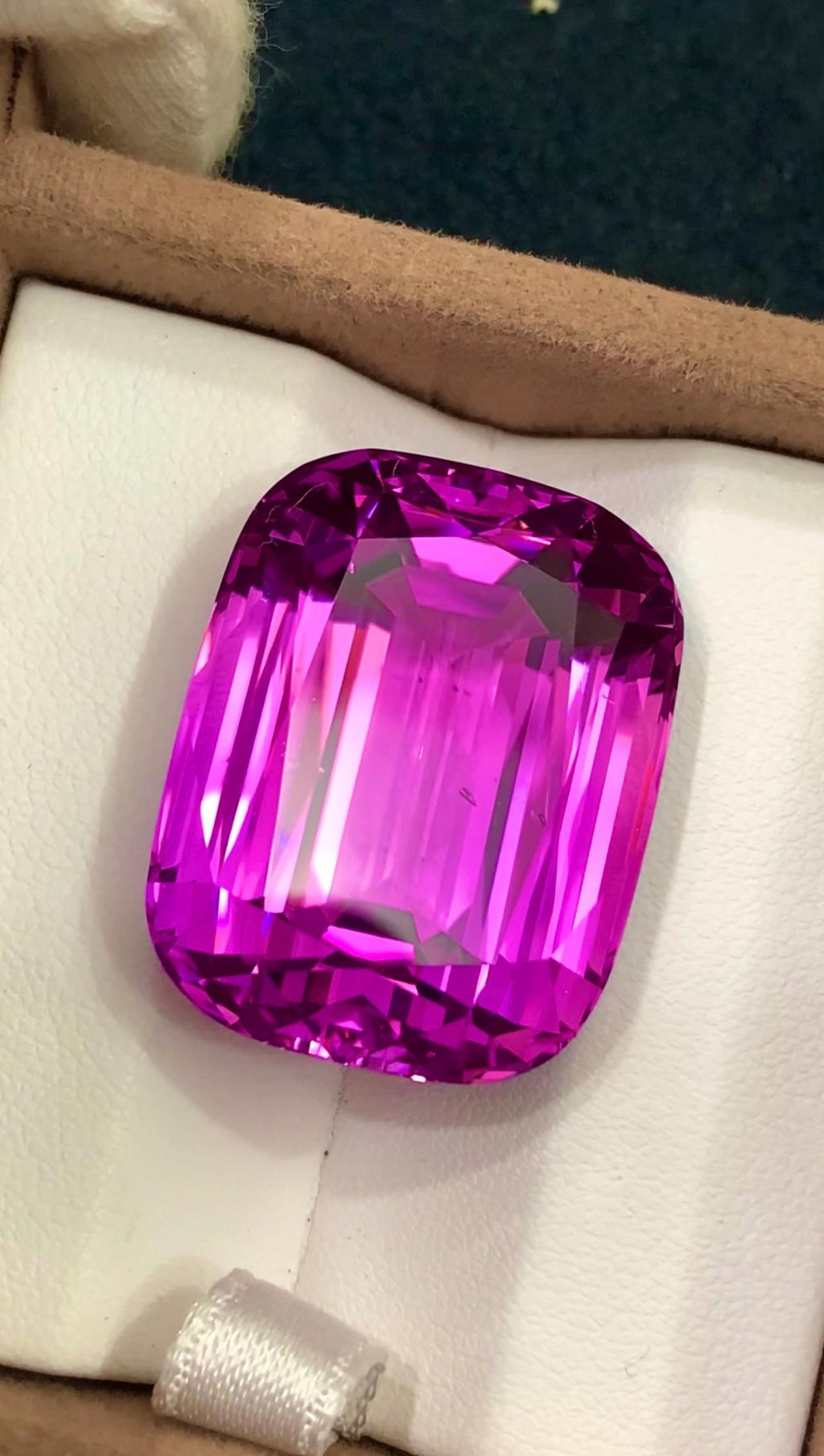 Pink Kunzite 85.85ct Cushion Cut Gemstone from Afghanistan – Elegant Sparkling Pink Gem