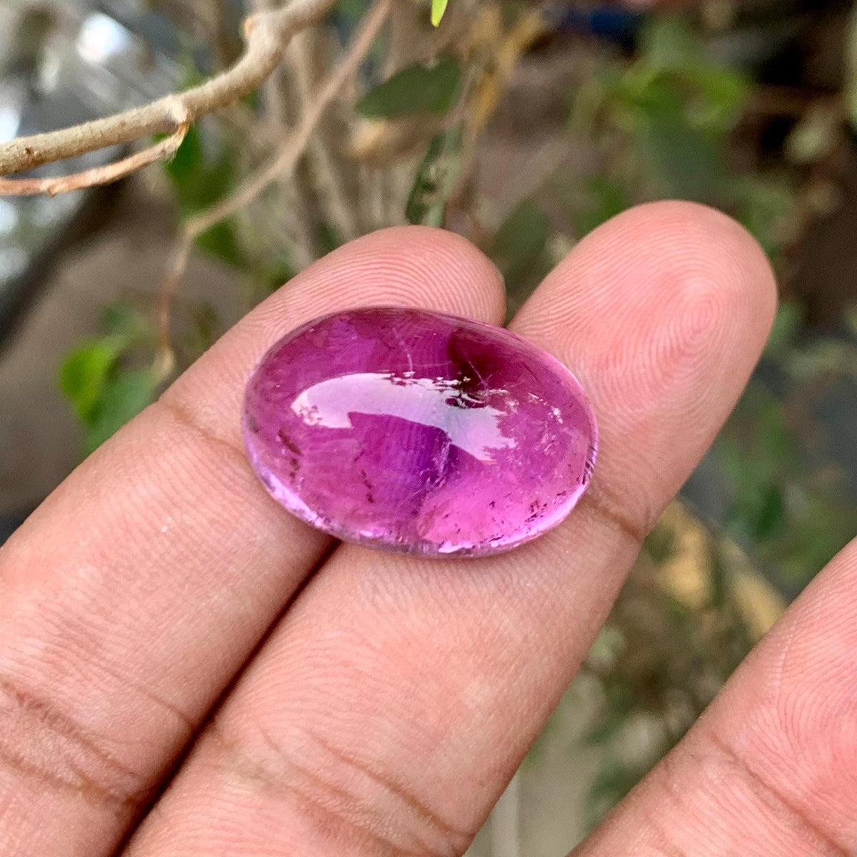 Pink Kunzite 36.55ct Cabochon Loose Gemstone – Pastel Transparent Afghan Spodumene