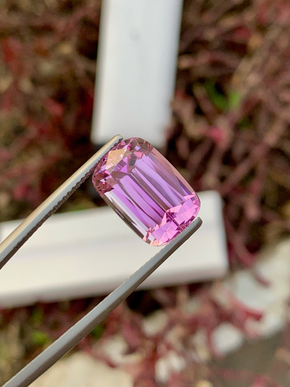 natural Pink Kunzite Gemstone For Jewelry, Faceted Kunzite Stone, 11.25 CT