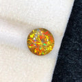 3.55 CT Round Cut Sphene Gemstone: Full Fire Titanite