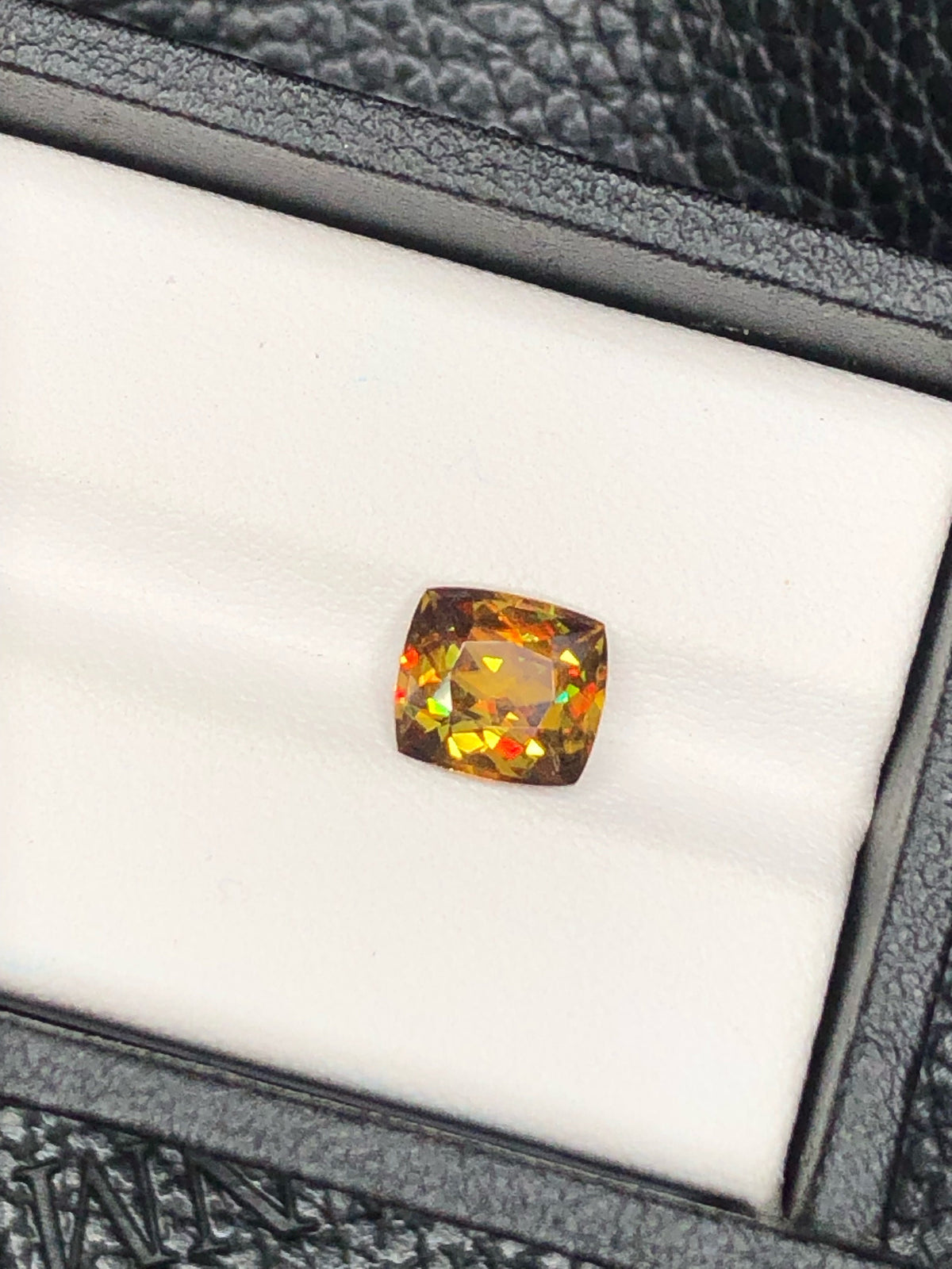 Cushion Cut Sphene Gemstone: 2.30 CT Natural Titanite Stone