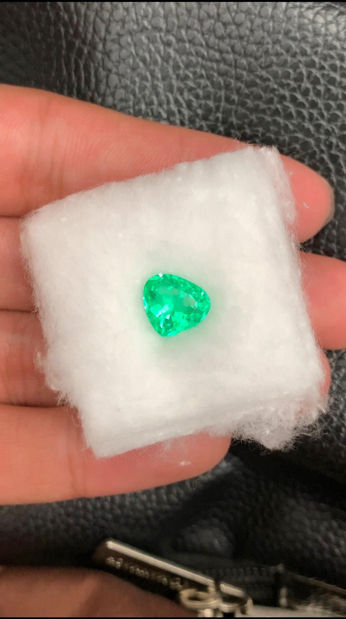 Natural Colombian Emerald: Pear Cut Green Gemstone, 2.68 Carats