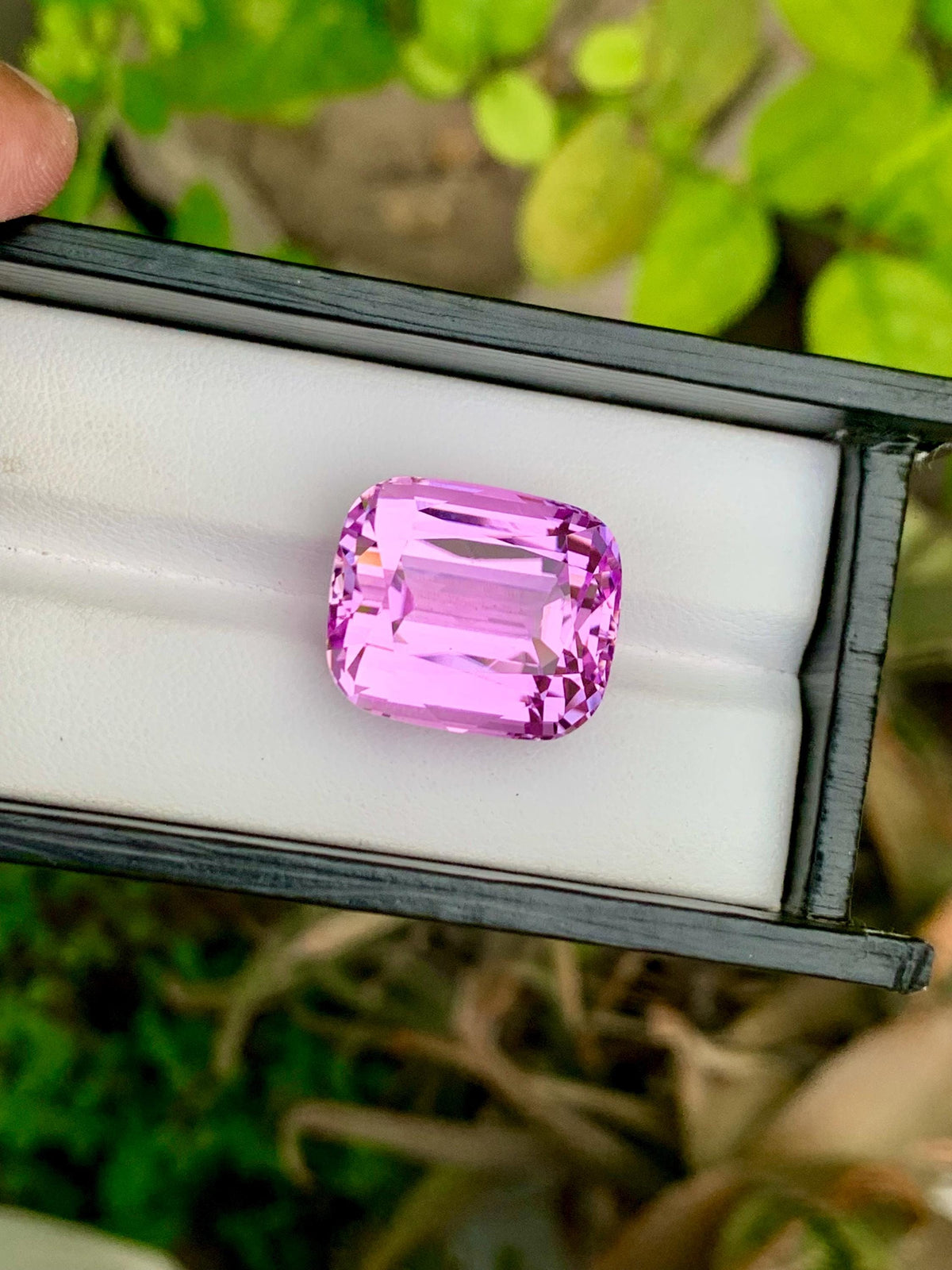 Deep Pink Kunzite Gemstone: 42.55 CT Cushion Cut, Afghanistan Origin