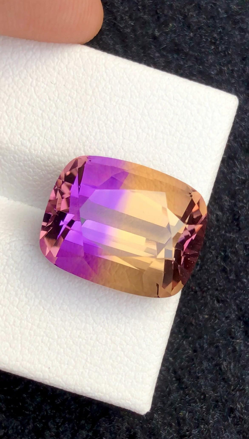 Bi-Color Ametrine 10.70ct Cushion Cut – Gemstone from Brazil