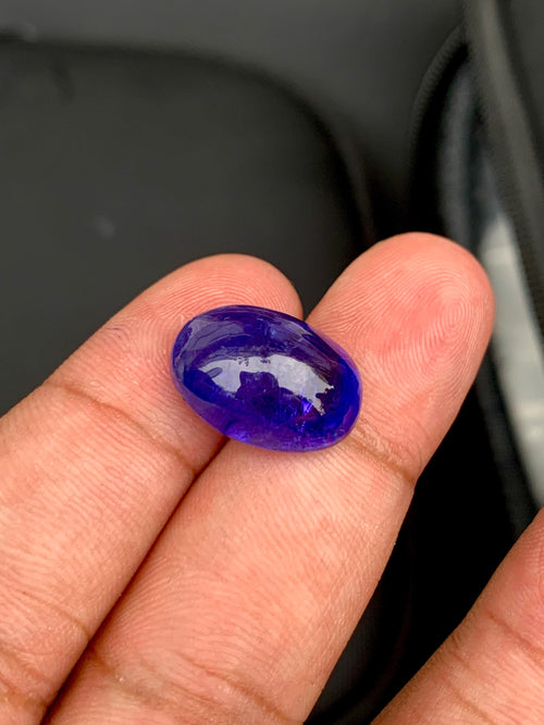 AAA Tanzanite Cabochon: 14.65 Carat Loose Gemstone - December Birthstone