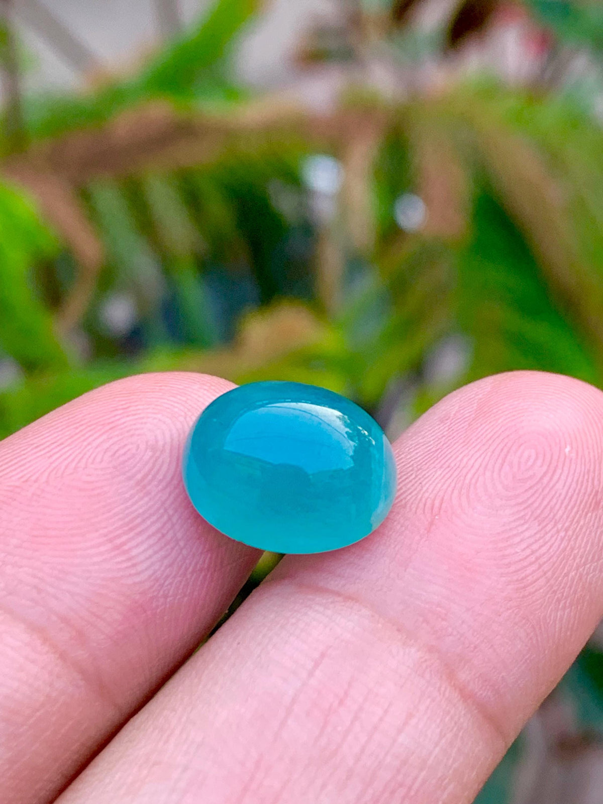 Grandidierite Cabochon: Rare Bluish-Green Gemstone, Madagascar Origin, 8.45 CT