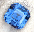 4.17 ct vivid blue spinel Asscher cut