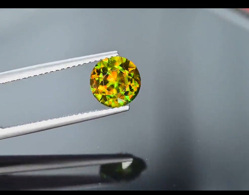 2.05 ct Natural Chrome Sphene Gemstone: Nugget Green Titanite