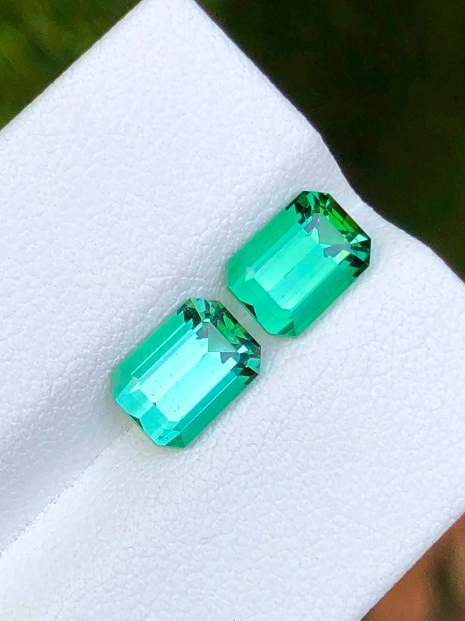 Vibrant Green 4.35 Cts Natural Emerald from Zambian Mines,Octagon Cut Gem
