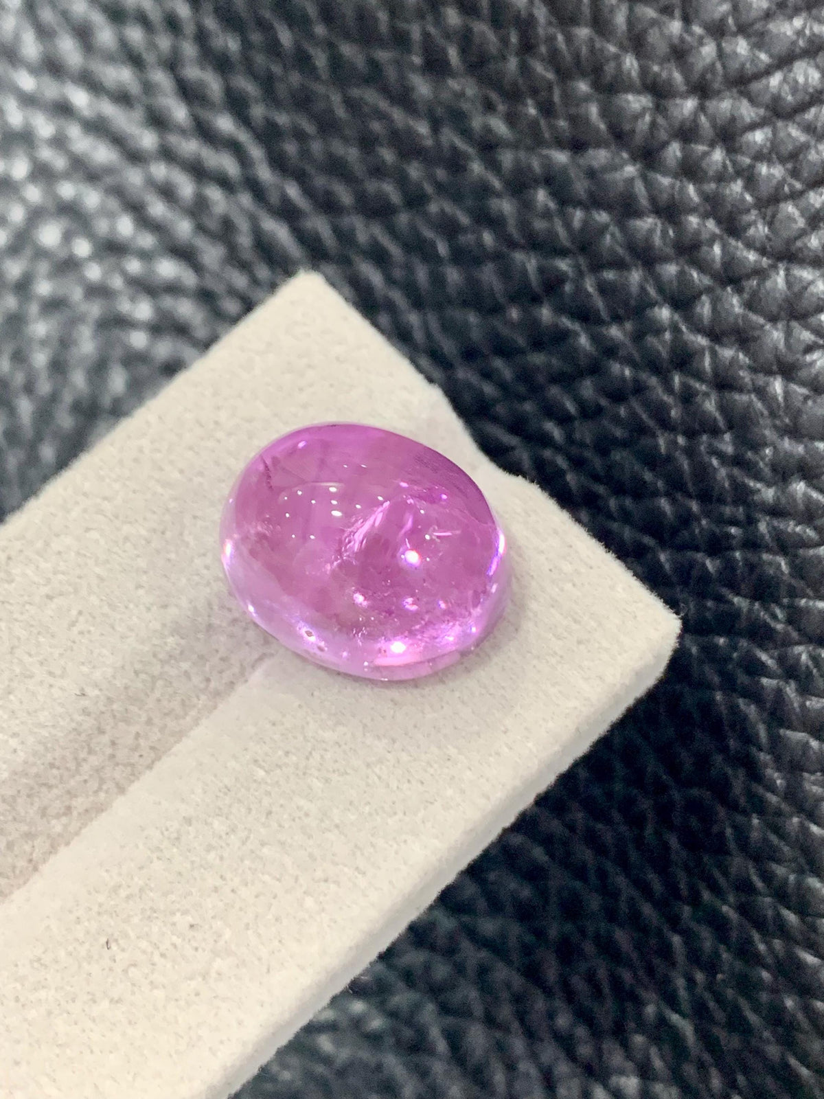 Pink Kunzite 20.30ct Oval Cabochon | Lustrous Afghan Gem